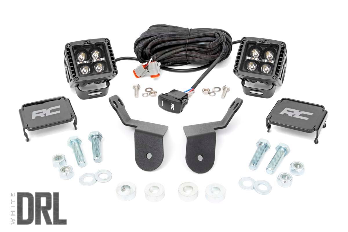 Honda Pioneer 1000-5 Deluxe LED Light Kit - Rough Country - Cage Mount, 2